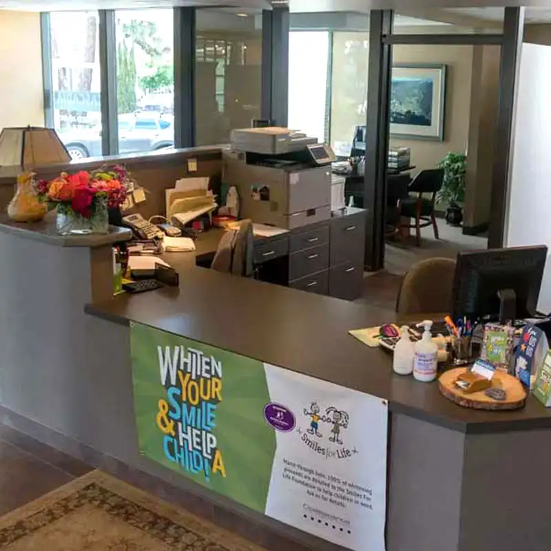 The front desk at Cascadia Family Dental